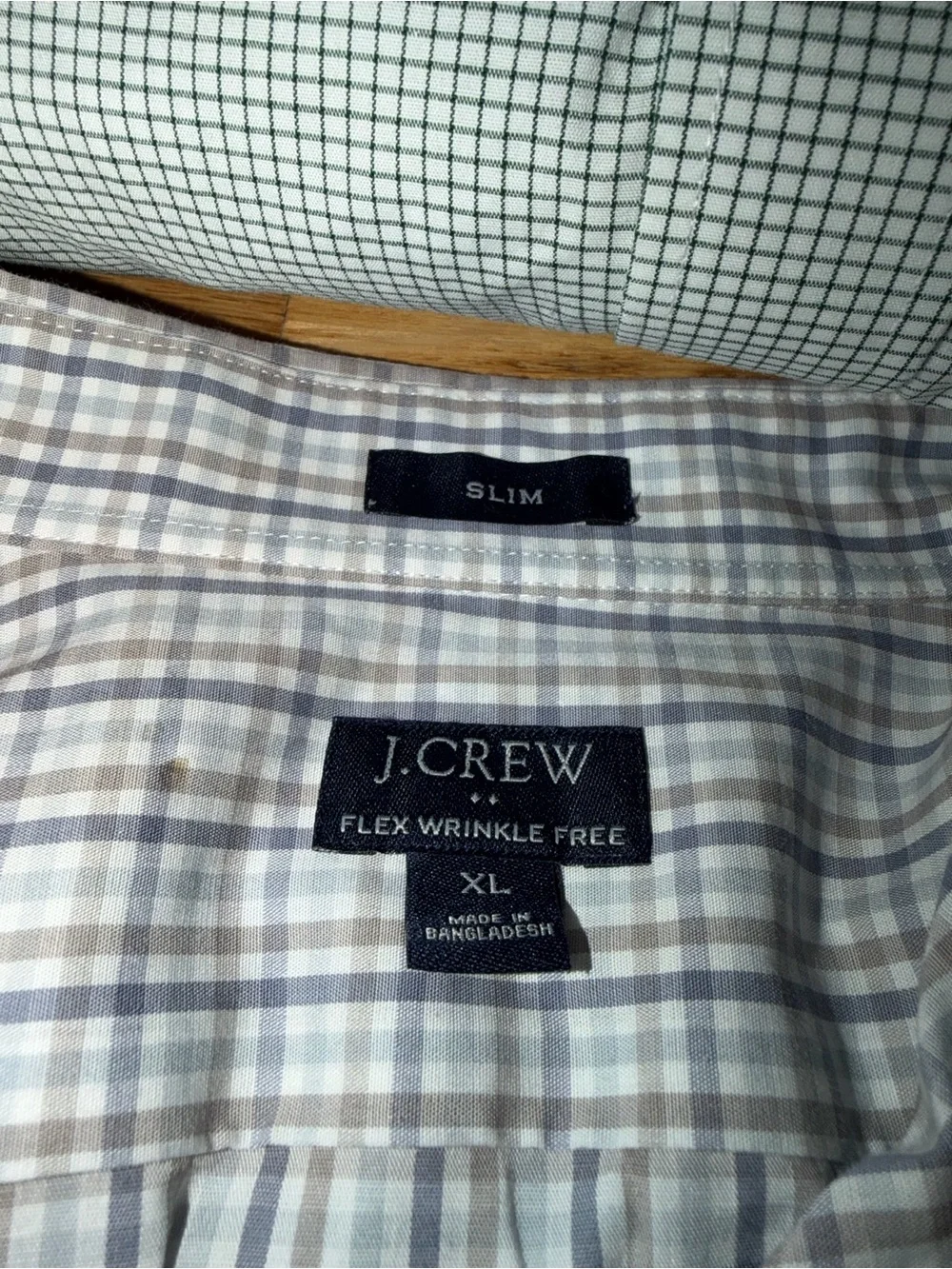 J. Crew Slim Fit Checked Shirt Bundle - Navy, White, Light Green